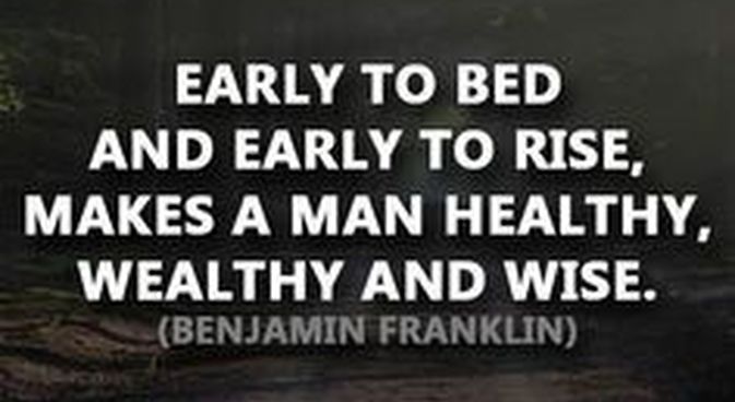 Quote from Ben Franklin about success