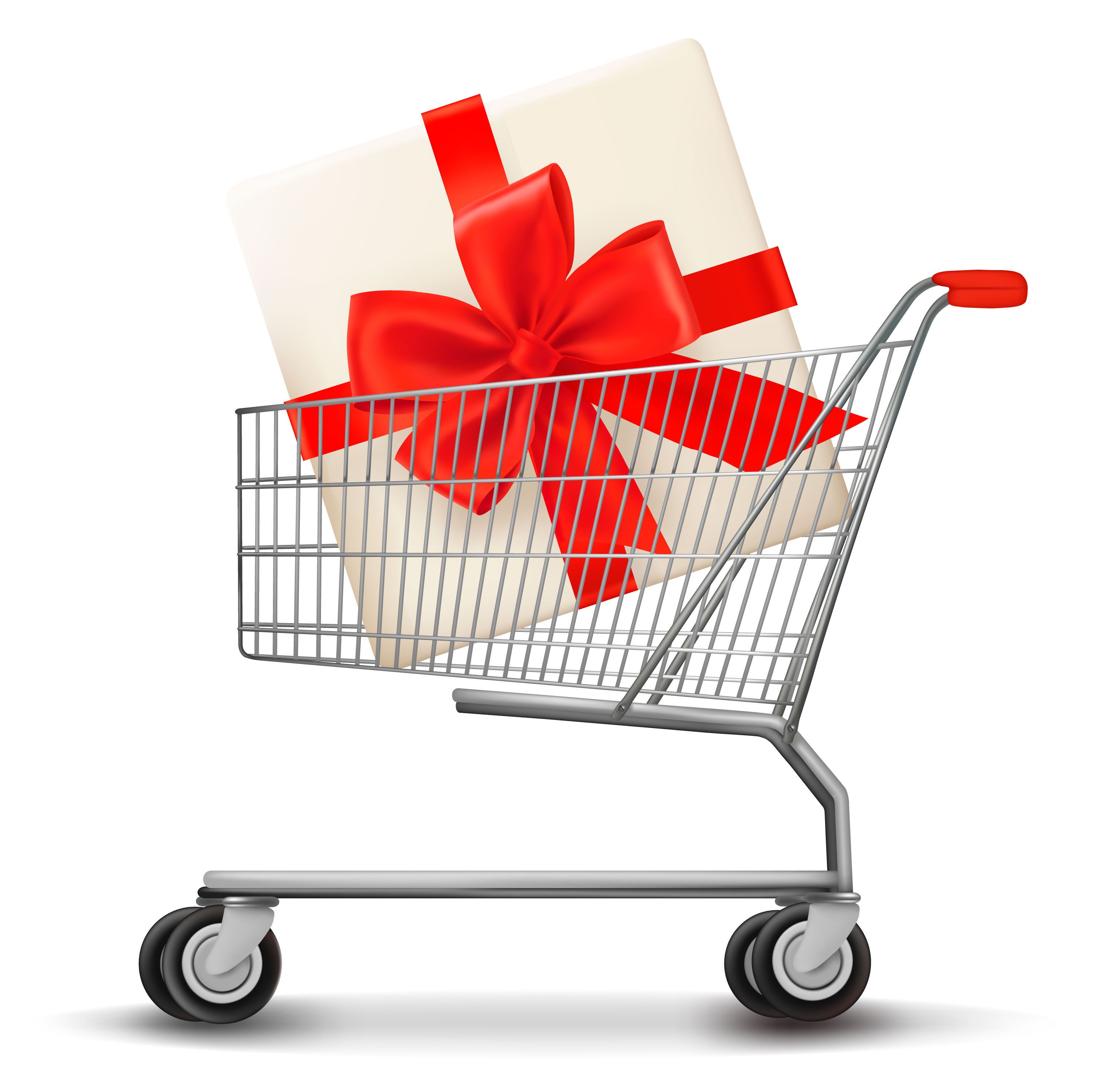 Shopping cart loaded with special deals