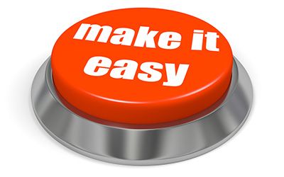 Button with make it easy label