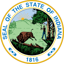 The great seal of the State of Indiana