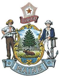 The great seal of the State of Maine